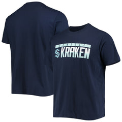 Seattle Kraken Levelwear Richmond Wordmark T-Shirt - Navy T-shirts