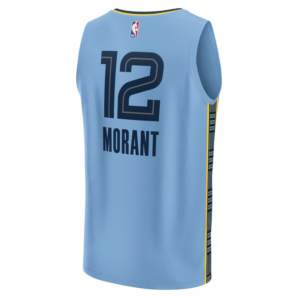 Ja Morant Memphis Grizzlies Fast Break Replica Player Jersey - Statement Edition - Light Blue discount