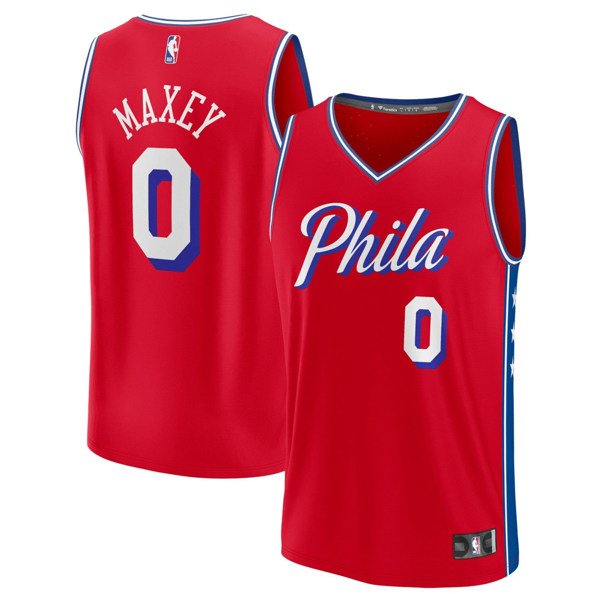 Tyrese Maxey Philadelphia 76ers Fast Break Replica Player Jersey - Statement Edition - Red online