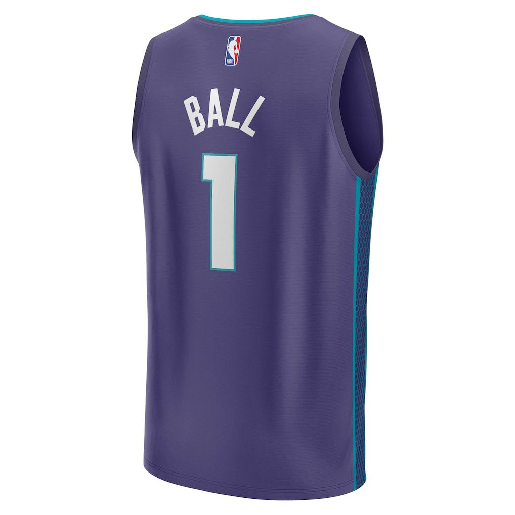 LaMelo Ball Charlotte Hornets Fast Break Replica Player Jersey - Statement Edition - Purple shop