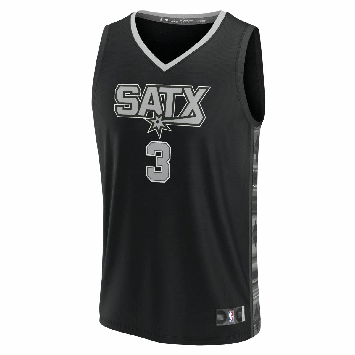 Keldon Johnson San Antonio Spurs Fast Break Replica Player Jersey - Statement Edition - Black cheap