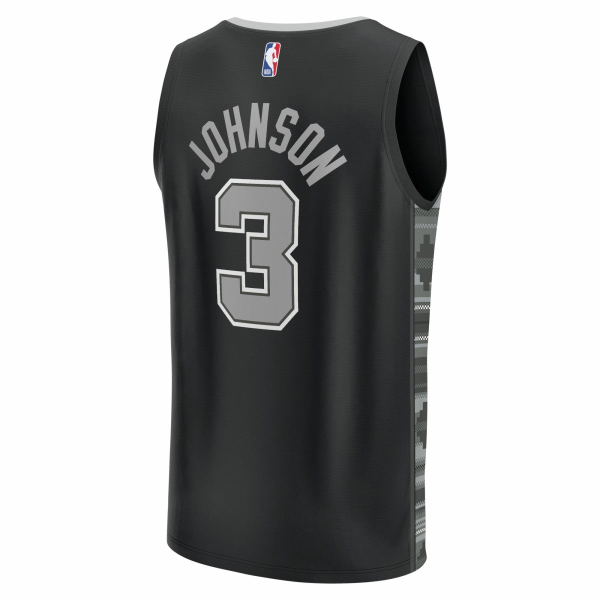 Keldon Johnson San Antonio Spurs Fast Break Replica Player Jersey - Statement Edition - Black cheap