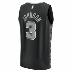Keldon Johnson San Antonio Spurs Fast Break Replica Player Jersey - Statement Edition - Black cheap