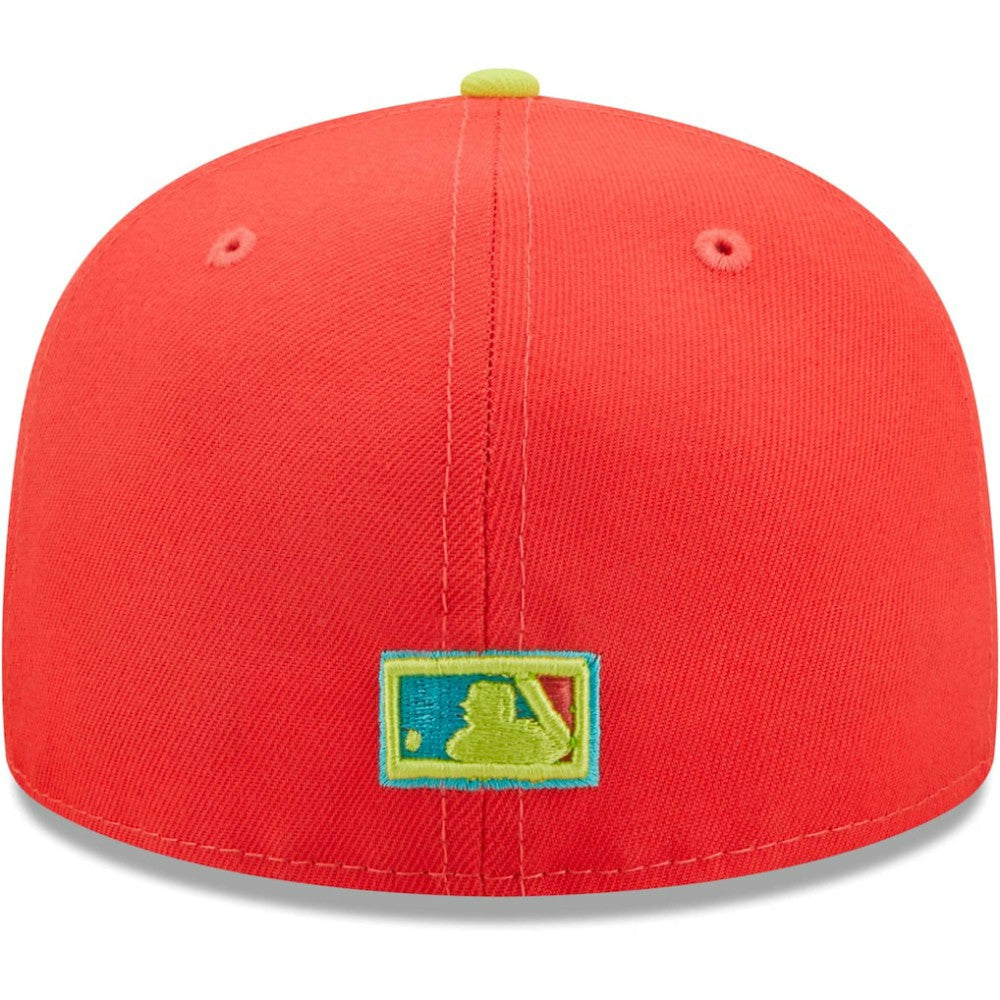 Boston Red Sox   Lava Highlighter Combo 59FIFTY Fitted Hat Red/Neon Green