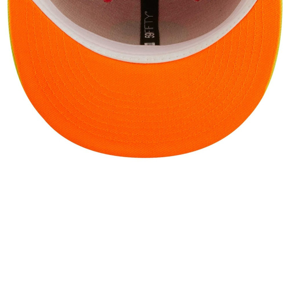 Boston Red Sox   Lava Highlighter Combo 59FIFTY Fitted Hat Red/Neon Green