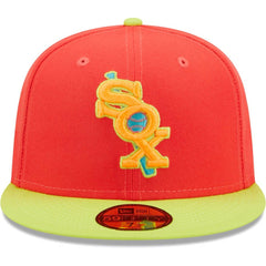 Chicago White Sox   Lava Highlighter Combo 59FIFTY Fitted Hat Red/Neon Green