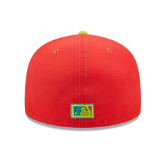 Los Angeles Dodgers 1978 World Series  Lava Highlighter Combo 59FIFTY Fitted Hat Red/Neon Green