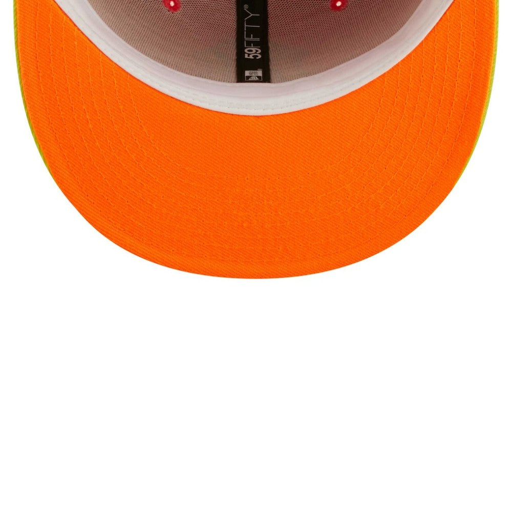 New York Yankees   Lava Highlighter Combo 59FIFTY Fitted Hat Red/Neon Green