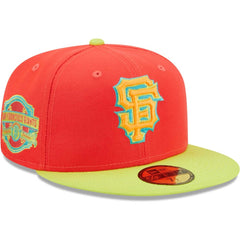 San Francisco Giants   Lava Highlighter Combo 59FIFTY Fitted Hat Red/Neon Green