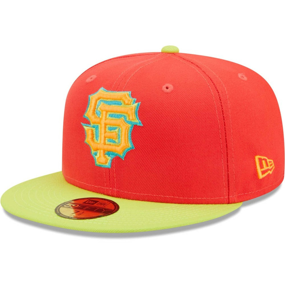 San Francisco Giants   Lava Highlighter Combo 59FIFTY Fitted Hat Red/Neon Green