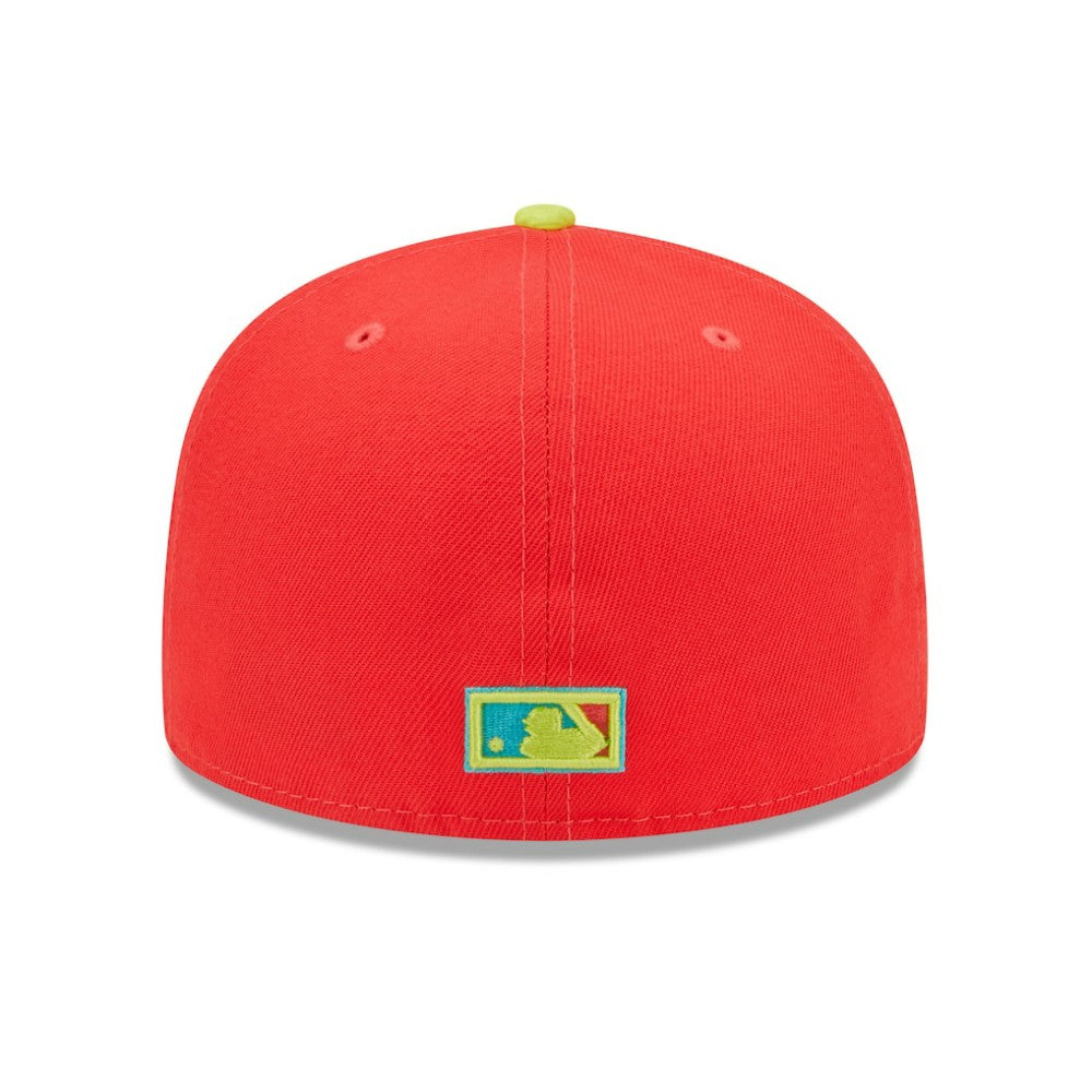 Washington Nationals 2008 Inaugural Season  Lava Highlighter Combo 59FIFTY Fitted Hat Red/Neon Green
