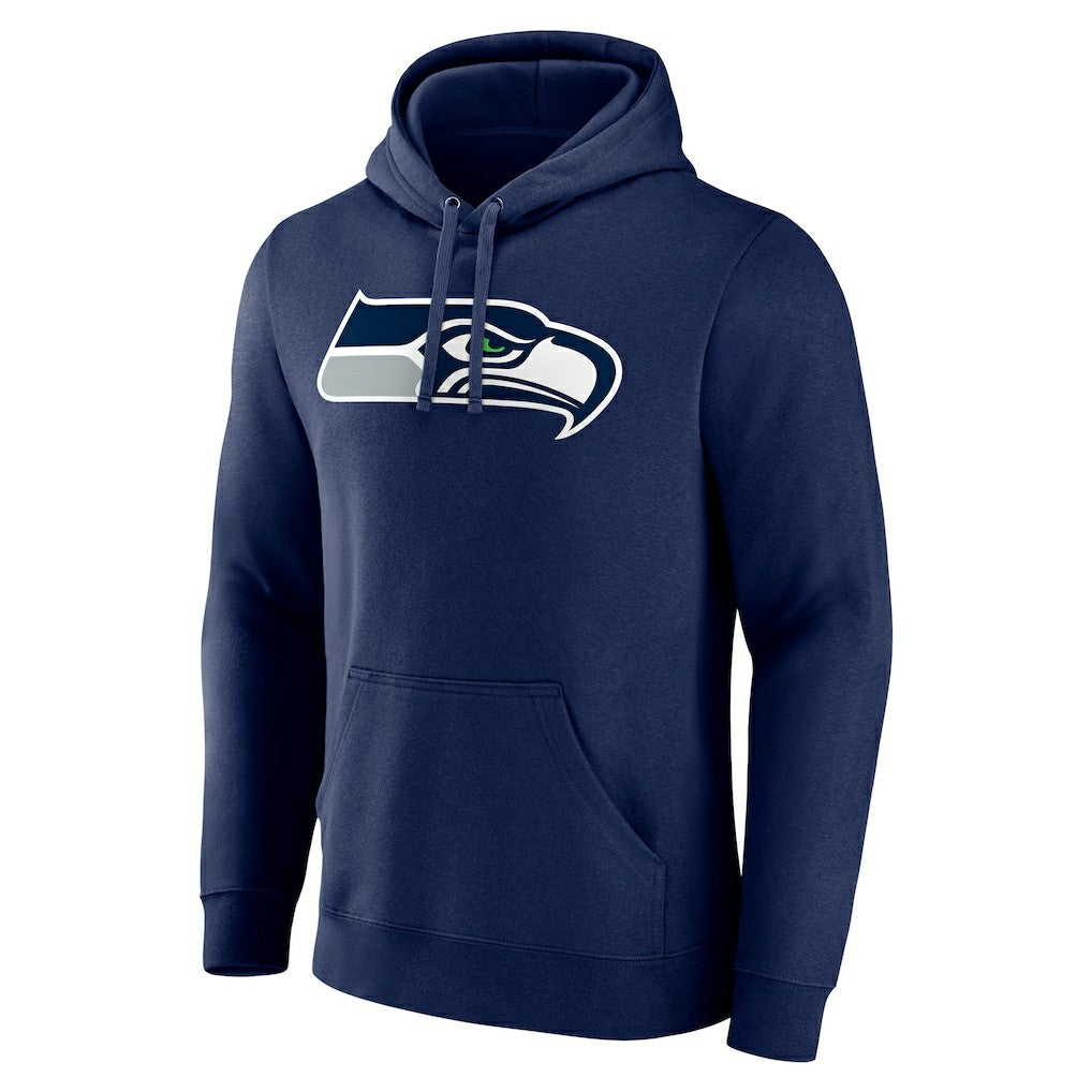 Seattle Seahawks Team Authentic Personalized Name & Number Pullover Hoodie - College Navy sale