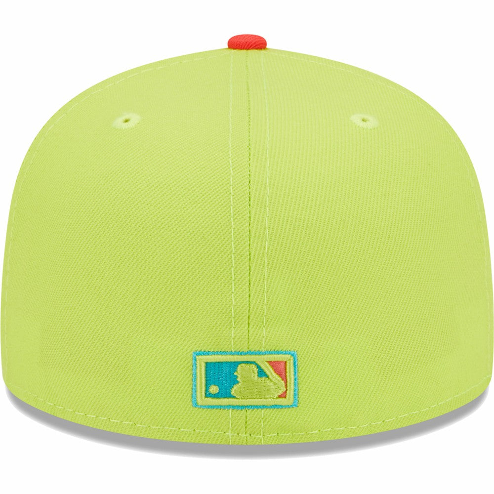 Los Angeles Dodgers Cyber Highlighter 59FIFTY Fitted Hat Green/Red
