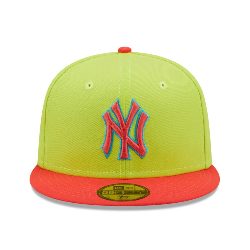 New York Yankees Cyber Highlighter 59FIFTY Fitted Hat Green/Red