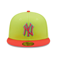 New York Yankees Cyber Highlighter 59FIFTY Fitted Hat Green/Red
