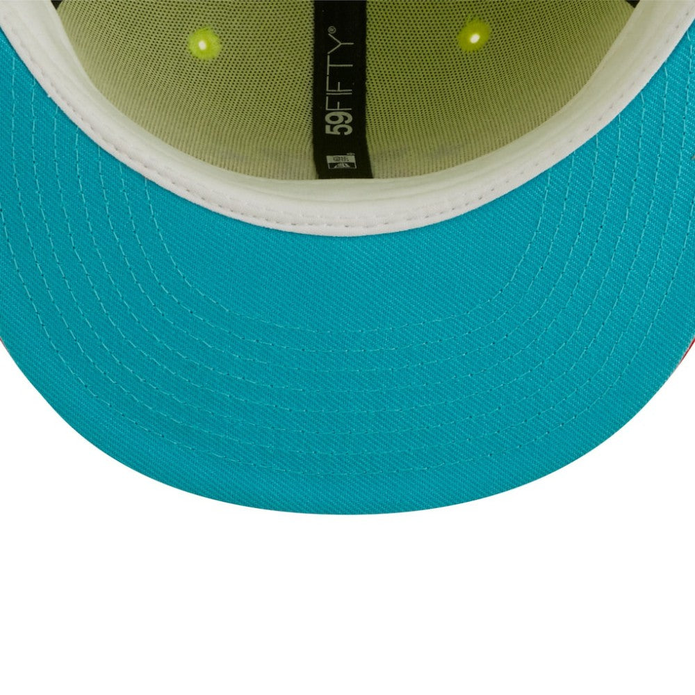 Washington Nationals 2008 Inaugural Season Cyber Highlighter 59FIFTY Fitted Hat Green/Red