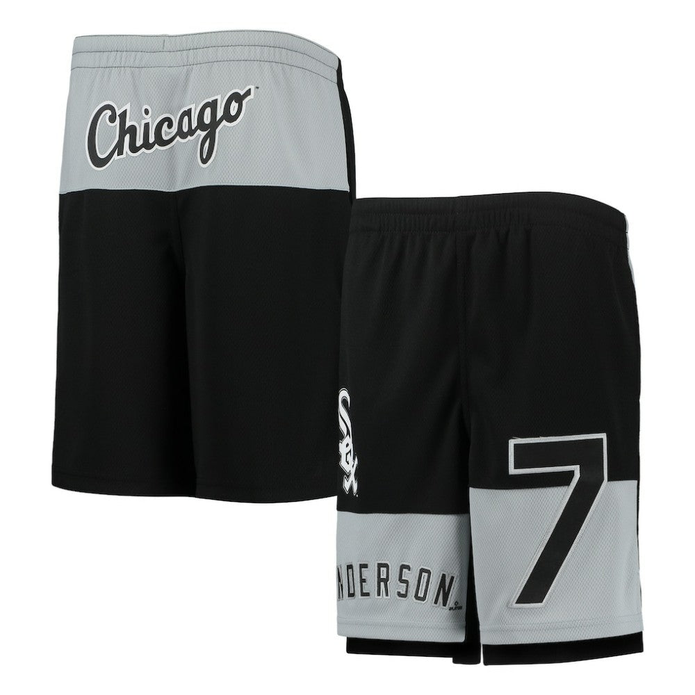 Tim Anderson Chicago White Sox Youth Pandemonium Name & Number Shorts Black