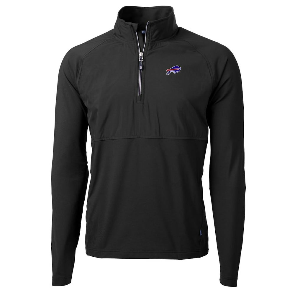 Buffalo Bills Cutter & Buck Adapt Eco Knit Hybrid Recycled Quarter-Zip Raglan Jacket - Black sale