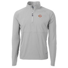 Chicago Bears Cutter & Buck Adapt Eco Knit Hybrid Recycled Quarter-Zip Raglan Jacket - Gray outlet