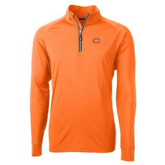 Chicago Bears Cutter & Buck Adapt Eco Knit Stretch Recycled Quarter-Zip Jacket - Orange discount