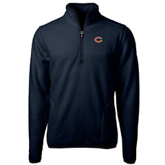 Chicago Bears Cutter & Buck Cascade Eco Sherpa Fleece Quarter-Zip Pullover Jacket - Navy online
