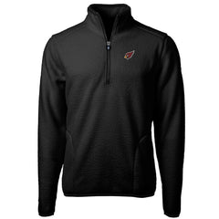 Arizona Cardinals Cutter & Buck Big & Tall Cascade Eco Sherpa Fleece Quarter-Zip Pullover Jacket - Black on sale