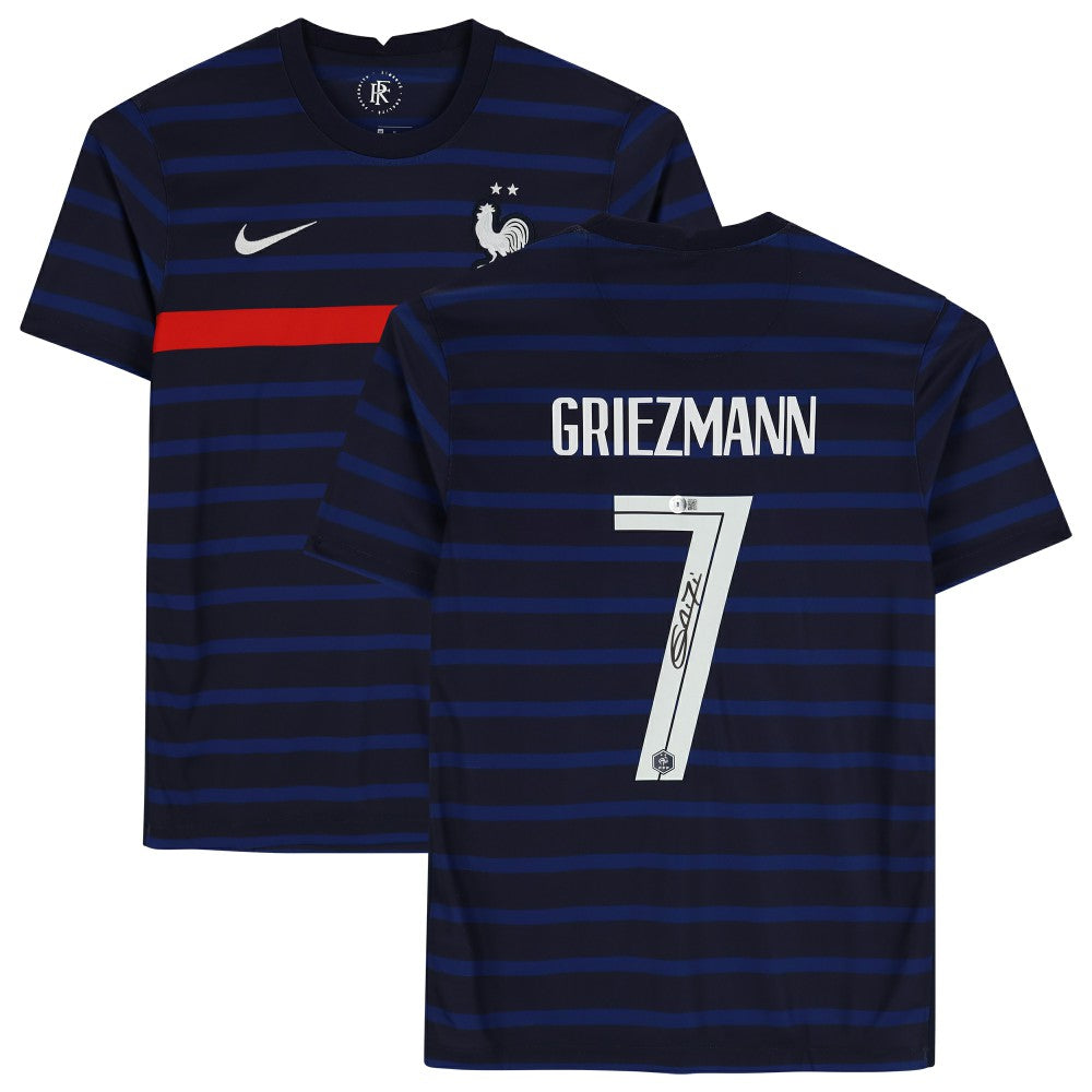 Antoine Griezmann France Autographed Blue Jersey shop