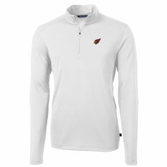 Arizona Cardinals Cutter & Buck Big & Tall Virtue Eco Pique Quarter-Zip Pullover Jacket - White discount