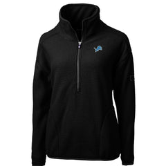 Detroit Lions Cutter & Buck Women's Cascade Eco Sherpa Fleece Half-Zip Pullover Jacket - Black online