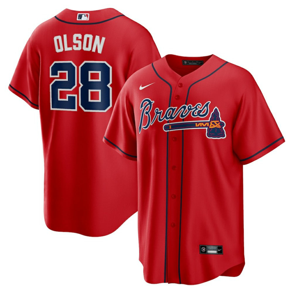 Matt Olson Atlanta Braves Alternate 2 Replica Jersey Red