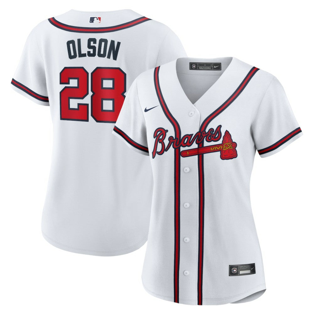 Matt Olson Atlanta Braves Women's Home Replica Player Jersey White