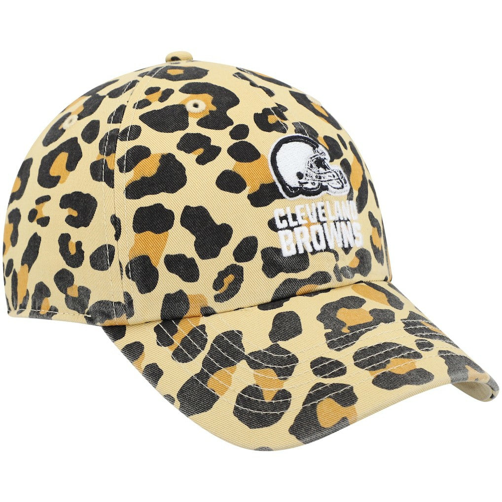 Cleveland Browns '47 Women's Bagheera Clean Up Allover Adjustable Hat - Tan for sale