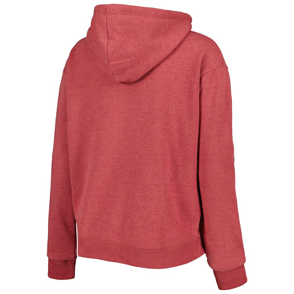 Arizona Cardinals '47 Women's Color Rise Kennedy Notch Neck Pullover Hoodie - Cardinal sale