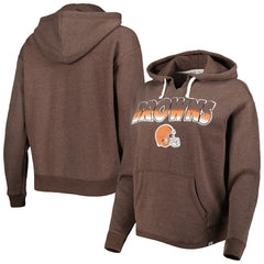 Cleveland Browns '47 Women's Color Rise Kennedy Pullover Hoodie - Brown discount