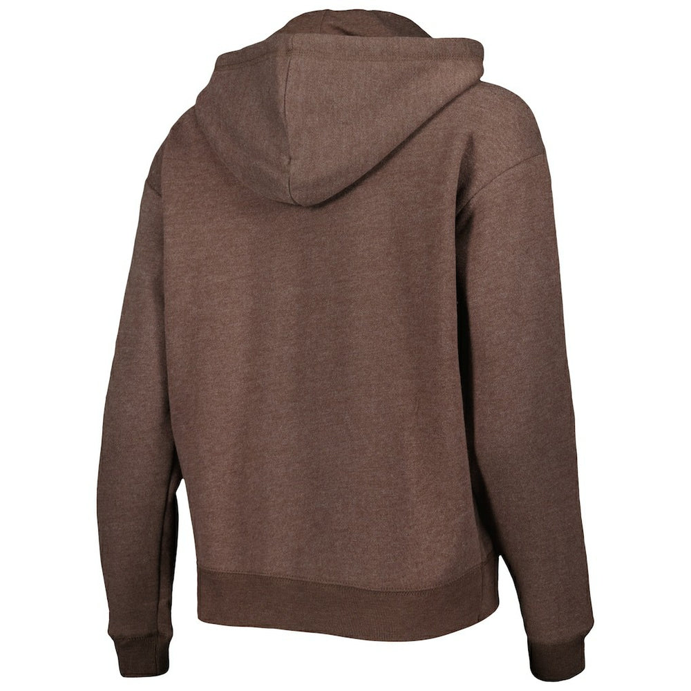 Cleveland Browns '47 Women's Color Rise Kennedy Pullover Hoodie - Brown discount
