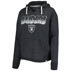 Las Vegas Raiders '47 Women's Color Rise Kennedy Notch Neck Pullover Hoodie - Black on sale