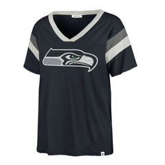 Seattle Seahawks '47 Women's Phoenix V-Neck T-Shirt - Navy outlet