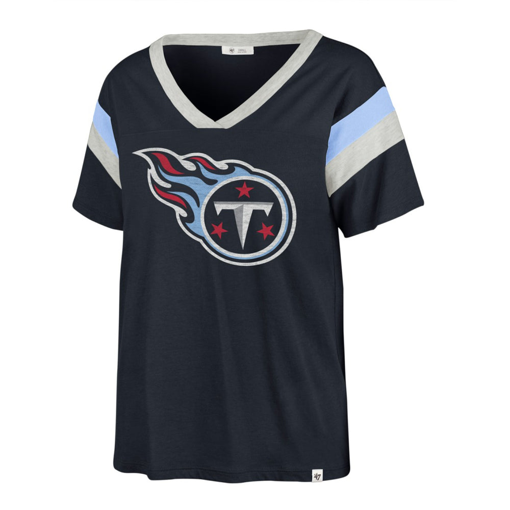 Tennessee Titans '47 Women's Phoenix V-Neck T-Shirt - Navy online