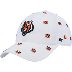 Cincinnati Bengals '47 Women's Confetti Clean Up Adjustable Hat - White cheap