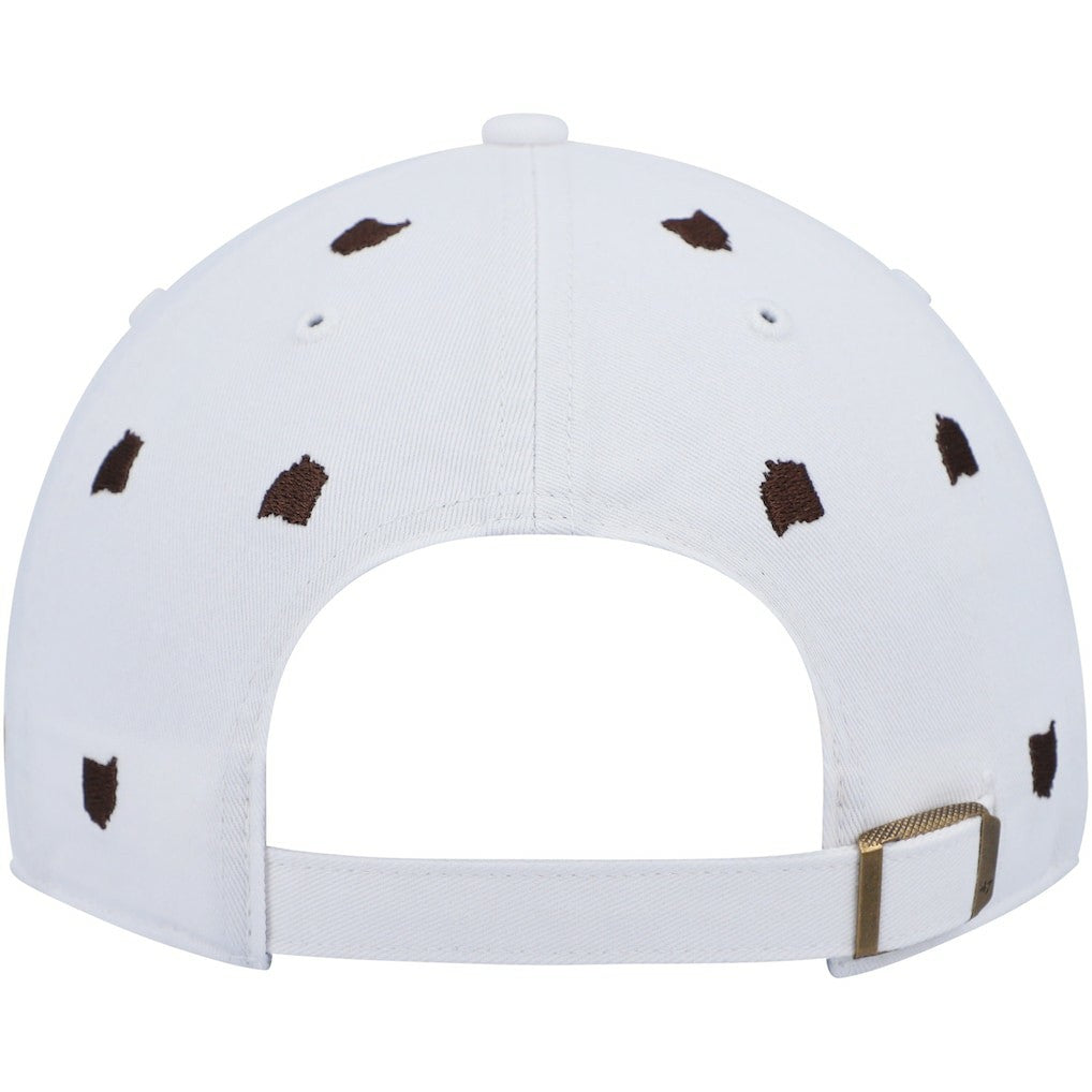Cleveland Browns '47 Women's Confetti Clean Up Logo Adjustable Hat - White discount