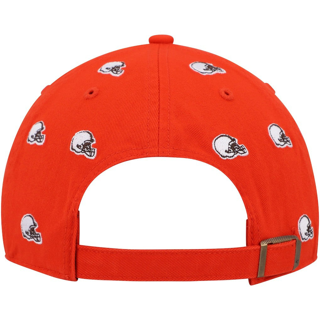 Cleveland Browns '47 Women's Confetti Clean Up Logo Adjustable Hat - Orange cheap