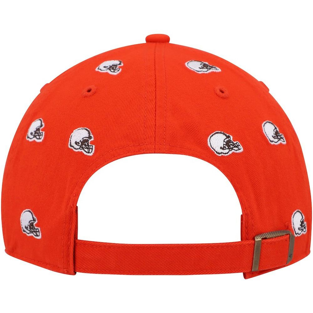 Cleveland Browns '47 Women's Confetti Clean Up Logo Adjustable Hat - Orange cheap