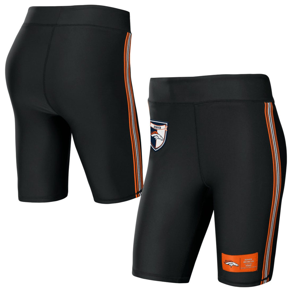 Denver Broncos WEAR by Erin Andrews Women's Biker Shorts - Black discount