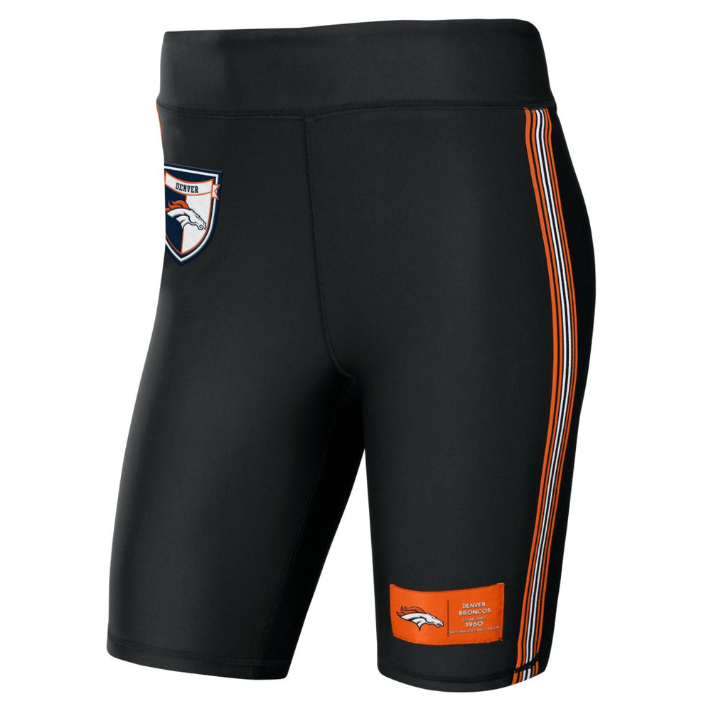 Denver Broncos WEAR by Erin Andrews Women's Biker Shorts - Black discount