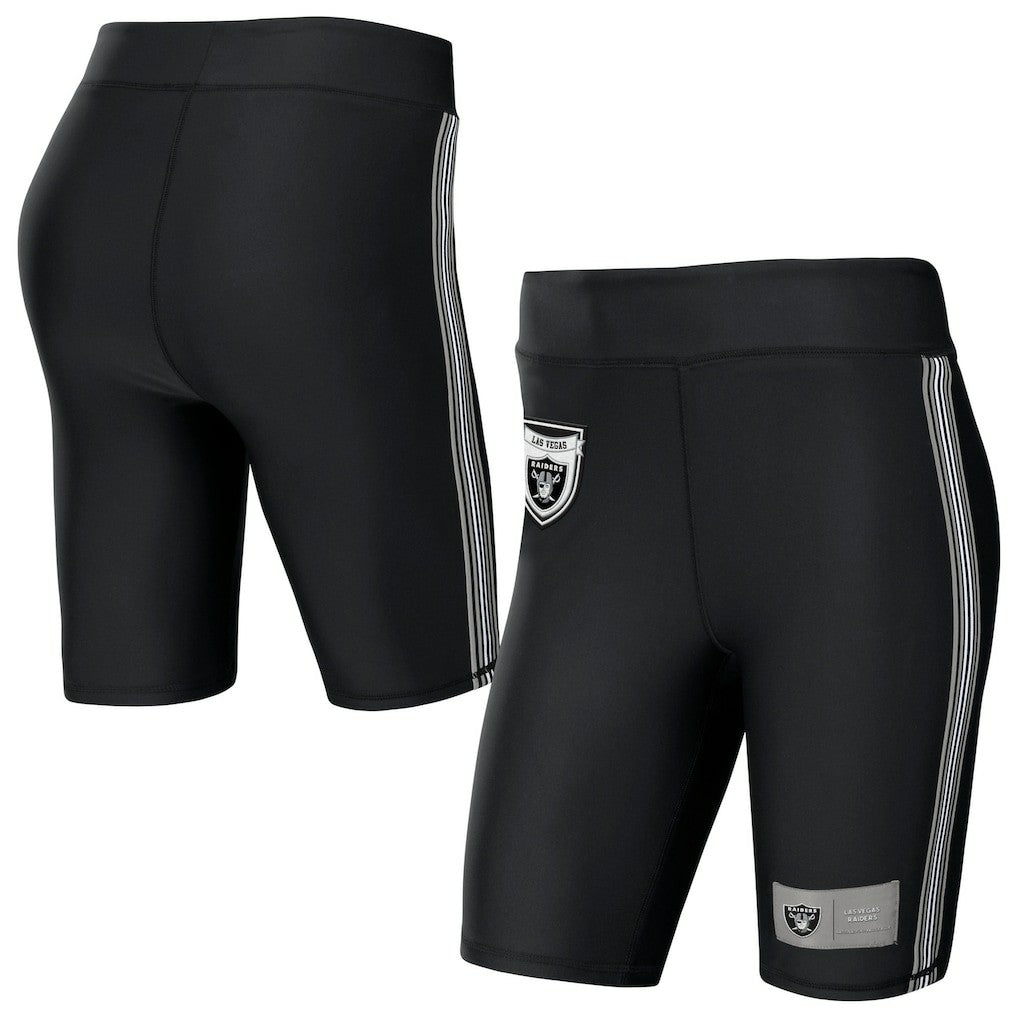 Las Vegas Raiders WEAR by Erin Andrews Women's Biker Shorts - Black cheap
