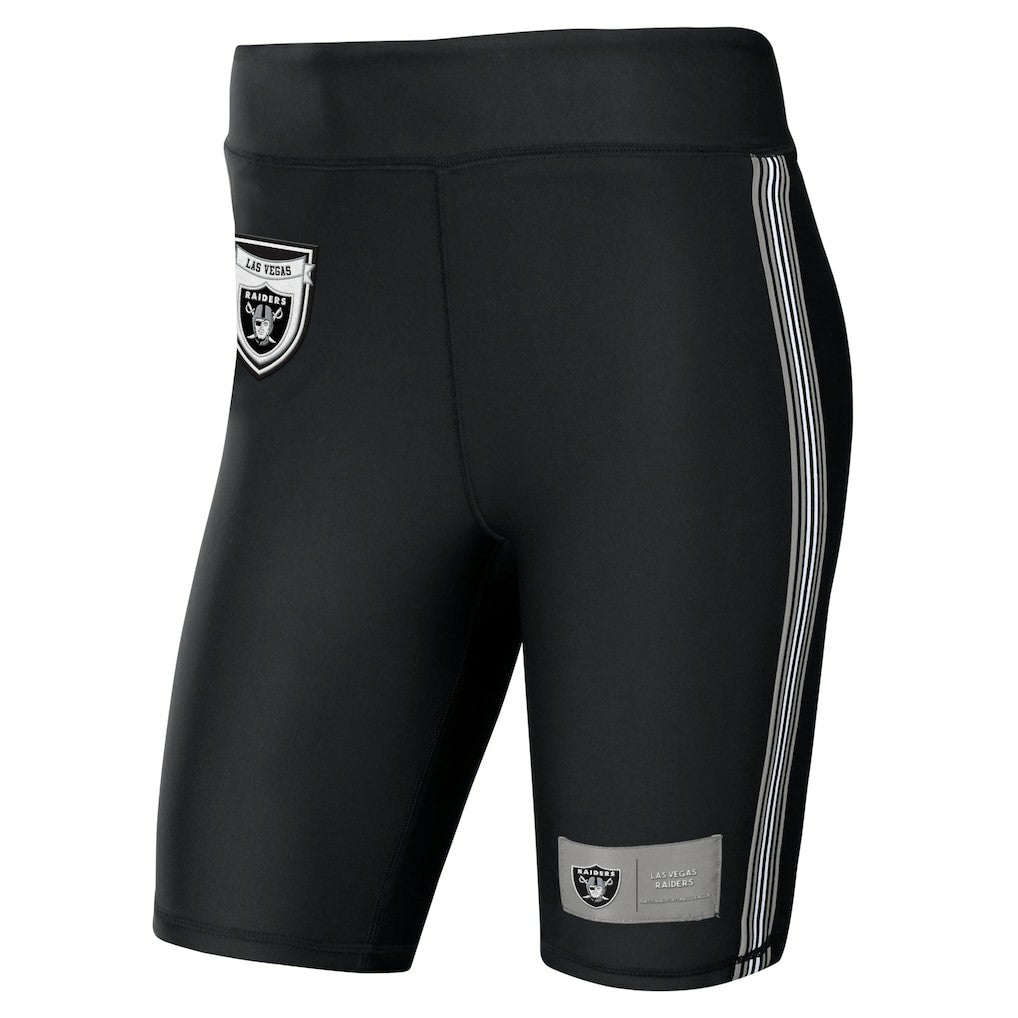 Las Vegas Raiders WEAR by Erin Andrews Women's Biker Shorts - Black cheap