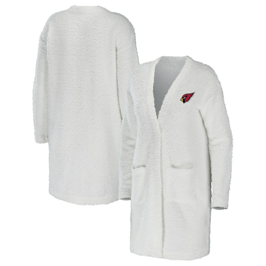 Arizona Cardinals WEAR by Erin Andrews Women's Cozy Lounge Cardigan Sweater - Cream for sale