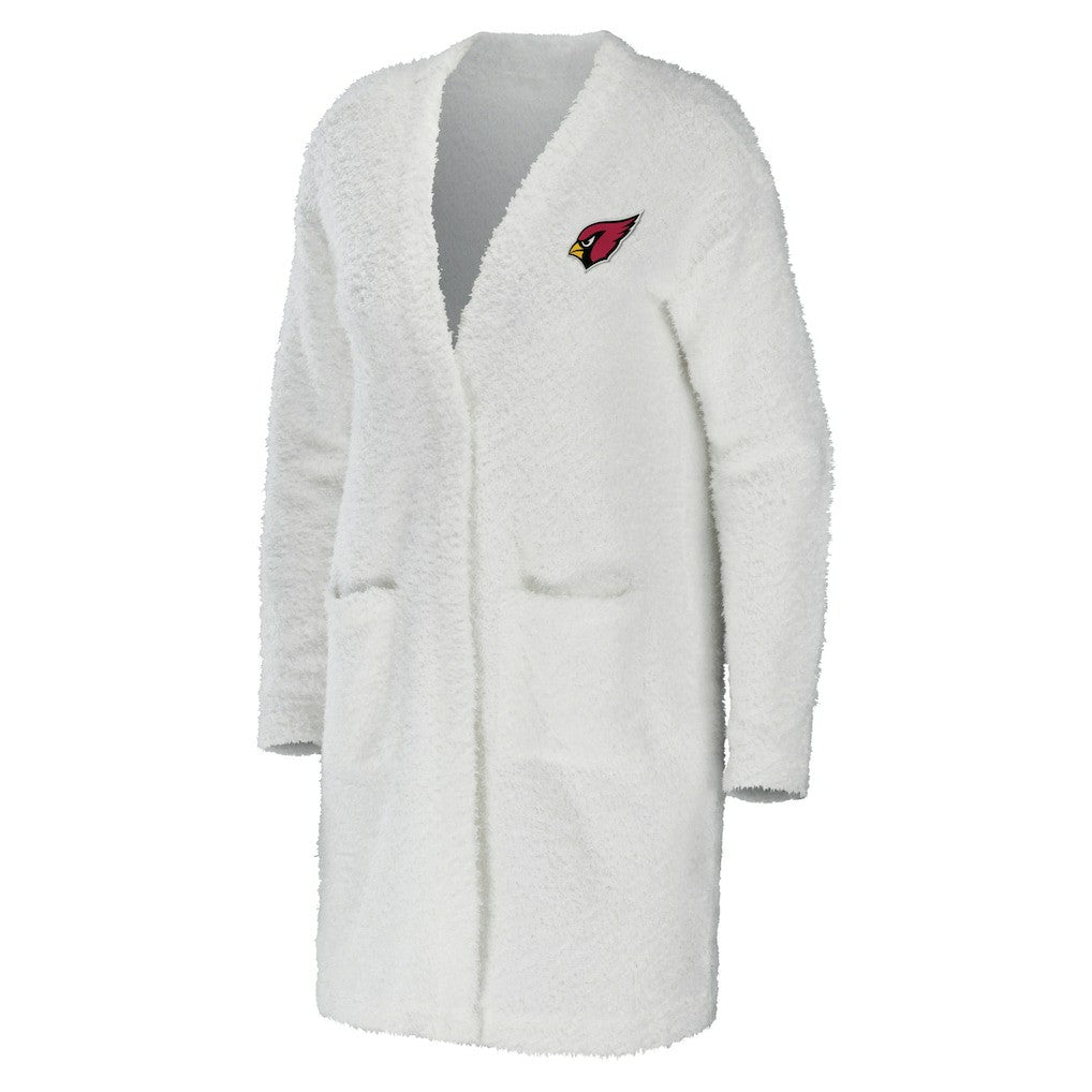 Arizona Cardinals WEAR by Erin Andrews Women's Cozy Lounge Cardigan Sweater - Cream for sale
