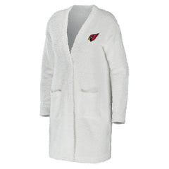 Arizona Cardinals WEAR by Erin Andrews Women's Cozy Lounge Cardigan Sweater - Cream for sale