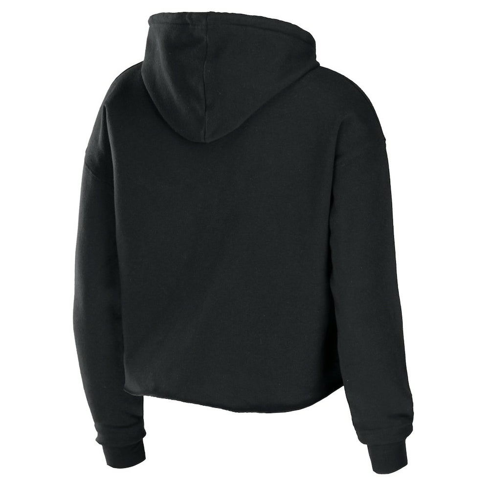 Miami Dolphins WEAR by Erin Andrews Women's Cropped Sponge Fleece Pullover Hoodie - Black online